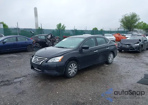 2013 Nissan Sentra S из США, поврежденный, VIN 3N1AB7AP4DL776842